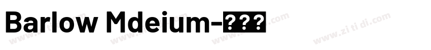 Barlow Mdeium字体转换